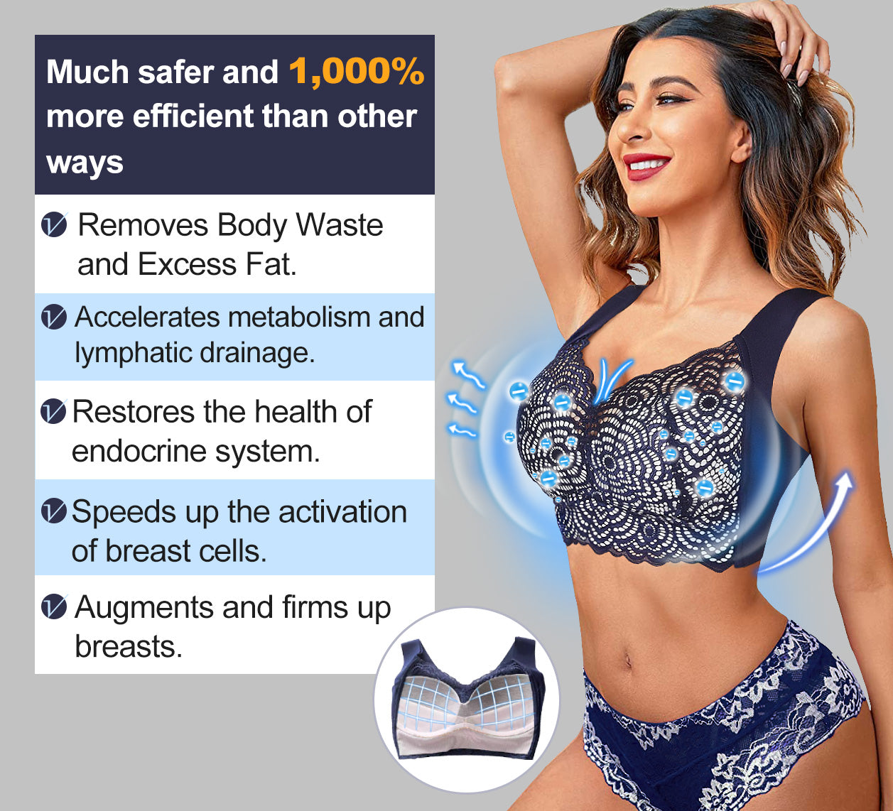 PrettyShape™  Lymphvity Detoxification and Shaping & Powerful Lifting Bra(Limited time discount Last 30 minutes)