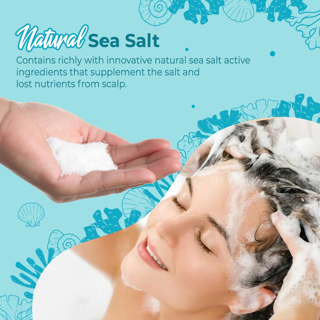 Hair Follicle Scalp Deep Clean Sea Salt Shampoo