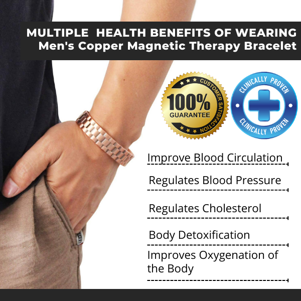 Menheal™ Pure Copper MagneticTherapy Bracelet（Limited Time Discount 🔥 Last Day）