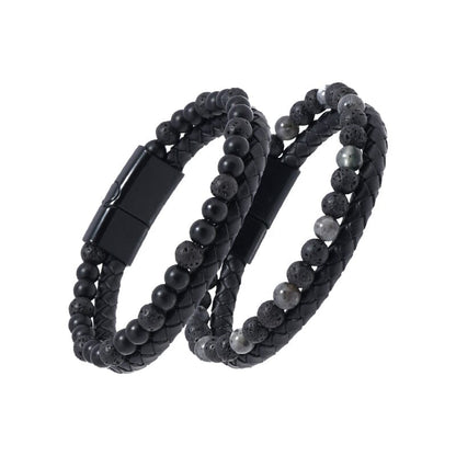 FitPRO Hematite Beaded Bracelet