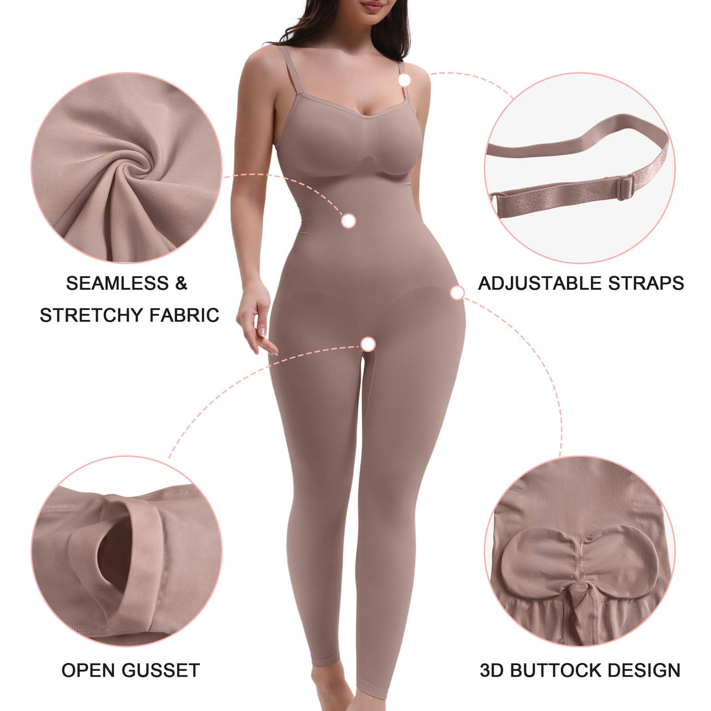 3-in-1 Seamless Full Body Compression Legging Bodysuit