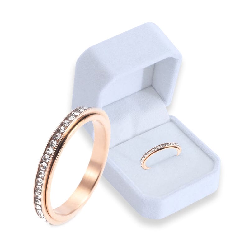 Titanium Steel Thermal Detox Rotating Ring